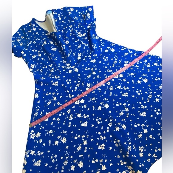 Dress Casual Midi By Draper James In Blue & White, Size: L main image 1